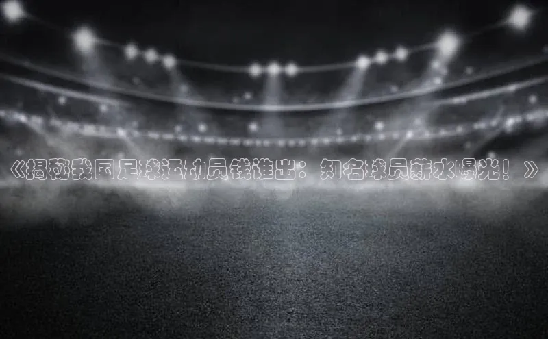 333体育手机版入口姚记科技《揭秘我国足球运动员钱谁出：知名球员薪水曝光！》